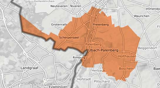 Mietspiegelkarte &Uuml;bach-Palenberg Palenberg